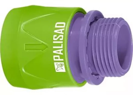 Соединитель быстросъемный наружная резьба 3/4&quot; с аквастопом PALISAD LUXE 66233 купить в Нефтеюганске