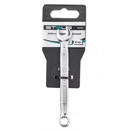 Ключ комбинированный 8 мм CrV антислип Stels 15245 купить в Нефтеюганске