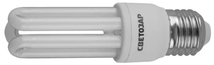 Энергосберегающая лампа СВЕТОЗАР&quot;U-КЛАССИКА&quot;стержень,цоколь E27(стандарт),Т2,3U,яркий бел свет(4000К), 8000час,12Вт(60) 44334-12 купить в Нефтеюганске