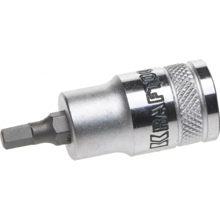 Торцовая бита-головка KRAFTOOL &quot;INDUSTRIE QUALITAT&quot;, материал S2, HEX, сатинированная, 1/2&quot;, H5 27908-05_z01 купить в Нефтеюганске