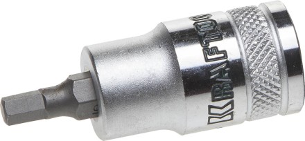Торцовая бита-головка KRAFTOOL &quot;INDUSTRIE QUALITAT&quot;, материал S2, HEX, сатинированная, 1/2&quot;, H5 27908-05_z01 купить в Нефтеюганске