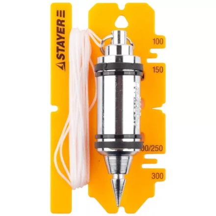 Отвес STAYER &quot;PROFI&quot; строительный со шнуром, с противоударным ободком, 250 г 06352-25 купить в Нефтеюганске