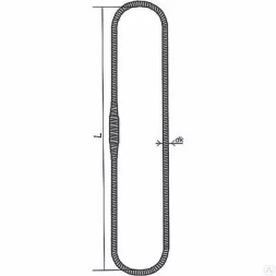 Строп канатный кольцевой СКК 12.5 т L=7 м заплет на станке