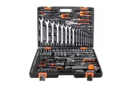 Набор инструментов, 1/2&quot;, 1/4&quot;, CrV, в кейсе 151 предмет Вихрь 73/6/7/9 купить в Нефтеюганске