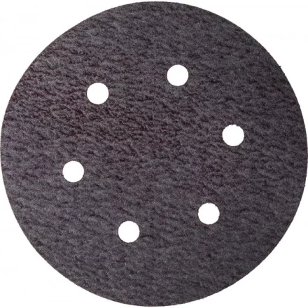 Круг шлифовальный URAGAN "Универсальный водостойкий с покрытием стеарата цинка" на липучке, 6 отв., P180, 150мм, 50шт 907-44113-180-50 купить в Нефтеюганске