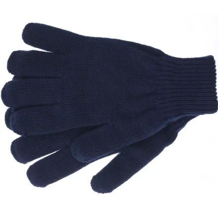 Перчатки трикотажные акрил двойные синий двойная манжета Сибртех Россия 68685 купить в Нефтеюганске