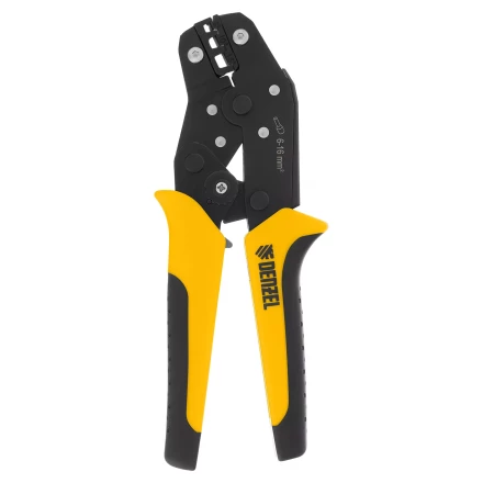 Клещи для обжима наконечников штыревых НШВ, НШВИ, НШВИ-2, 6-16 мм2 Denzel 17744 купить в Нефтеюганске