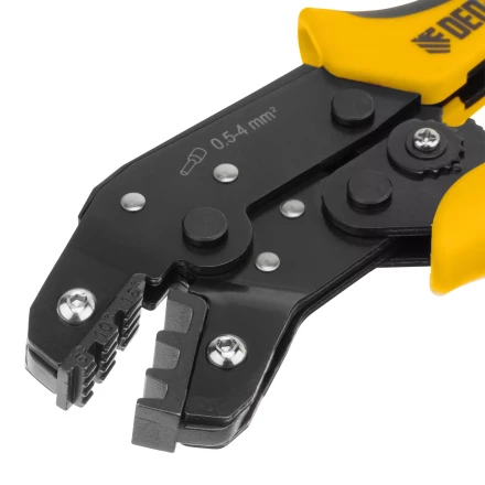 Клещи для обжима наконечников штыревых НШВ, НШВИ, НШВИ-2, 6-16 мм2 Denzel 17744 купить в Нефтеюганске