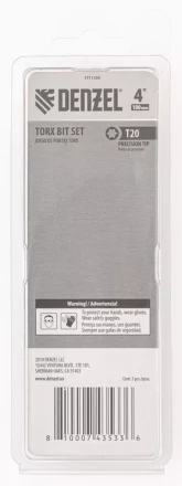 Бита T20x100 мм, 5 шт. Denzel 7711330 купить в Нефтеюганске