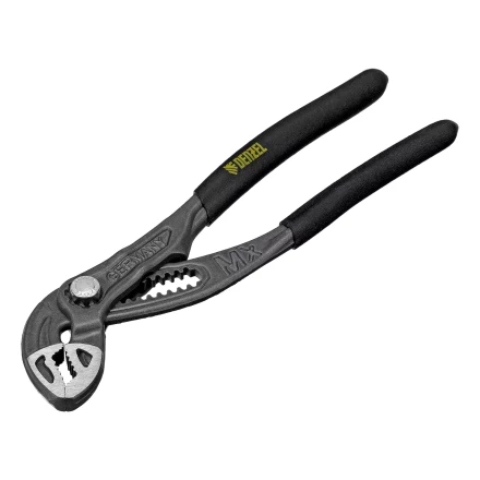 Клещи переставные Denzel 17905, кнопочный механизм, обливные рукоятки, 180 мм купить в Нефтеюганске