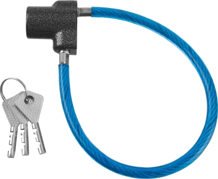 Замок тросовый, длина троса - 350мм, дисковый механизм секрета, ВС2-6Б 37220-6 купить в Нефтеюганске