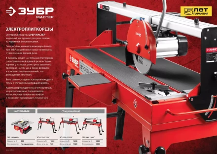 Электроплиткорез ЭП-200-1000Н серия МАСТЕР купить в Нефтеюганске