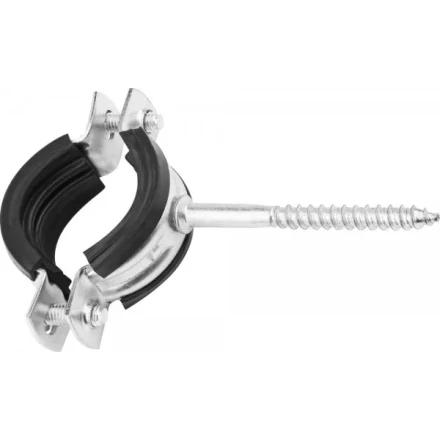 ЗУБР. Хомут трубный оцинкованный, с шурупом, 1&quot;, 100шт 37854-32-36-100 купить в Нефтеюганске