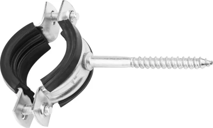 ЗУБР. Хомут трубный оцинкованный, с шурупом, 1&quot;, 100шт 37854-32-36-100 купить в Нефтеюганске