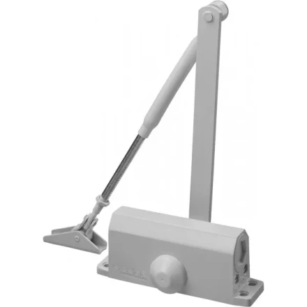 Доводчик дверной ЗУБР &quot;ПРОФЕССИОНАЛ&quot;, для дверей массой до 80 кг, цвет белый 37911-80 купить в Нефтеюганске