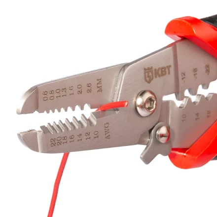 Многофункциональный стриппер КВТ WSS-01 для снятия изоляции с проводов 0.35–6.0 мм (102398) купить в Нефтеюганске