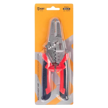 Многофункциональный стриппер КВТ WSS-01 для снятия изоляции с проводов 0.35–6.0 мм (102398) купить в Нефтеюганске