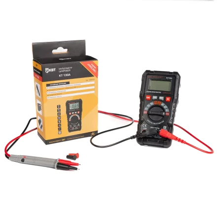 Мультиметр цифровой КВТ KT 130A с автоматическим выбором пределов измерений (88549) купить в Нефтеюганске