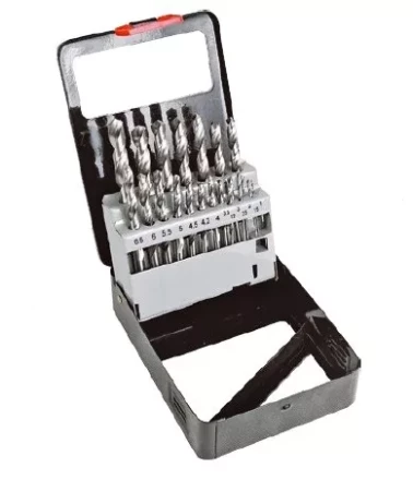 Набор сверл по мет 1,0-10,0мм 19шт белые, мет. коробка Кратон 1 05 01 013 купить в Нефтеюганске