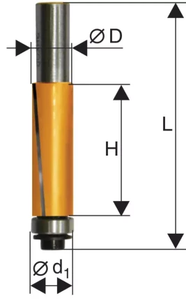 Фреза кромочная прямая ф19х256мм хв 8мм 10527 купить в Нефтеюганске