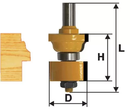 Фреза комбинированная универсальная Ф348Х445 мм хвостовик 12 мм 46507 купить в Нефтеюганске
