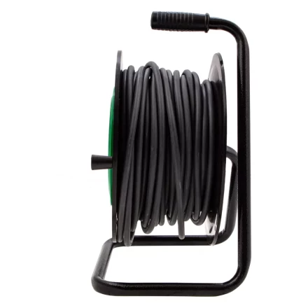 Удлинитель силовой 30 м, 16А, тип УХ10, ПВС, усиленный, на кабельной катушке, 4 розетки без заземления Сибртех 95868 купить в Нефтеюганске