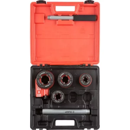 Набор ЗУБР &quot;ЭКСПЕРТ&quot; №4 резьбонарезной трубный в пластмассовом боксе, 1/2&quot; - 1 1/4&quot;, 5 предметов 28270-H4 купить в Нефтеюганске