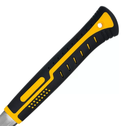 Молоток-гвоздодер 560 г Denzel 10424, цельнометаллический, двухкомпонентная рукоятка купить в Нефтеюганске