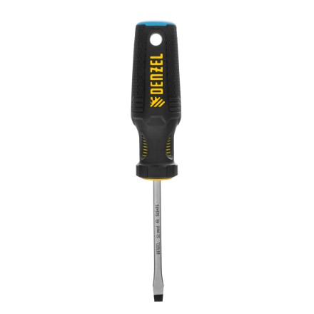 Отвертка, SL5x75 мм, S2, 3к рукоятка Denzel 121947 купить в Нефтеюганске