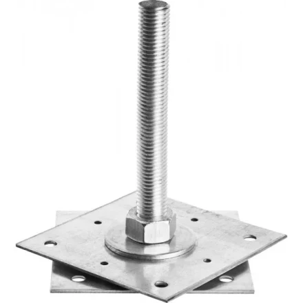 Анкер ЗУБР &quot;МАСТЕР&quot; регулируемый по высоте, 150х200х150мм, М24, 1шт 310265-150-24 купить в Нефтеюганске