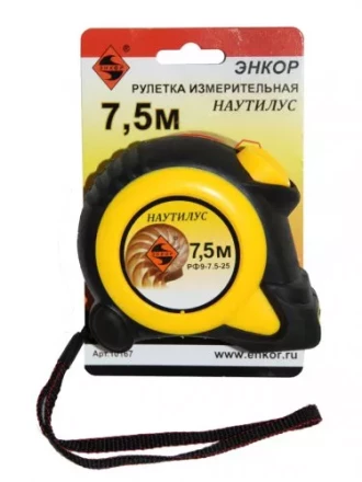 Рулетка 7,5м Наутилус Энкор 10167 купить в Нефтеюганске