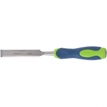 Долото-стамеска 20мм двухкомпонентная рукоятка Сибртех артикул 24485 купить в Нефтеюганске