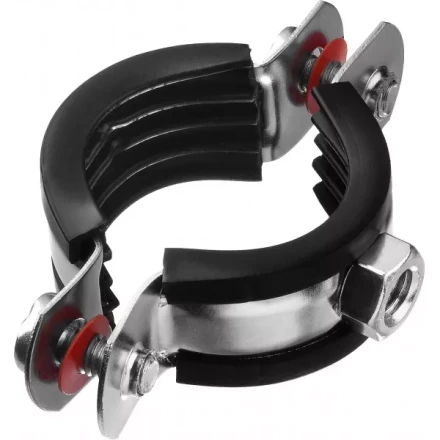 Хомут трубный с гайкой, оцинкованный, 1&quot;, 9шт, ЗУБР Мастер 37850-32-37 37850-32-37 купить в Нефтеюганске