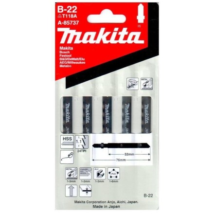Пилки для лобзика Makita B-22 A-85737 купить в Нефтеюганске