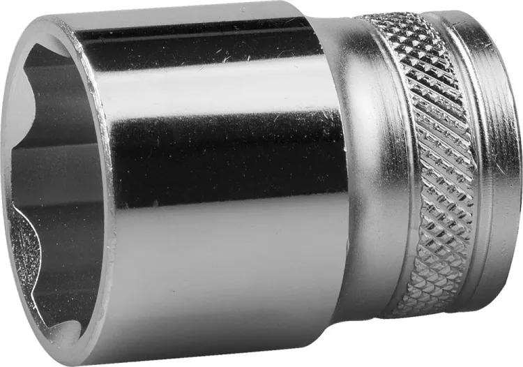 Торцовая головка KRAFTOOL "INDUSTRIE QUALITAT", Cr-V, FLANK, хромосатинированная, 1/2", 23 мм 27805-23_z01 купить в Нефтеюганске