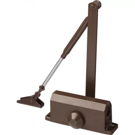 Доводчик дверной ЗУБР &quot;ПРОФЕССИОНАЛ&quot;, для дверей массой до 80 кг, цвет коричневый 37912-80 купить в Нефтеюганске