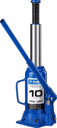 Домкрат гидравлический бутылочный T50, 10т, 228-462мм, ЗУБР Профессионал 43060-10 43060-10_z01 купить в Нефтеюганске