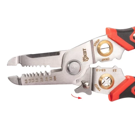 Многофункциональный стриппер КВТ WSS-02 для снятия изоляции с проводов 0.5–6.0 мм (102399) купить в Нефтеюганске