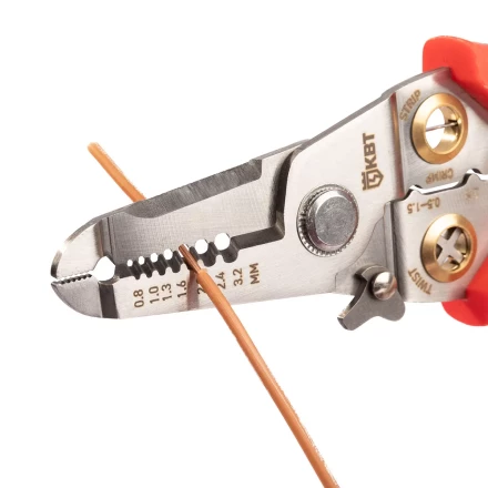 Многофункциональный стриппер КВТ WSS-02 для снятия изоляции с проводов 0.5–6.0 мм (102399) купить в Нефтеюганске