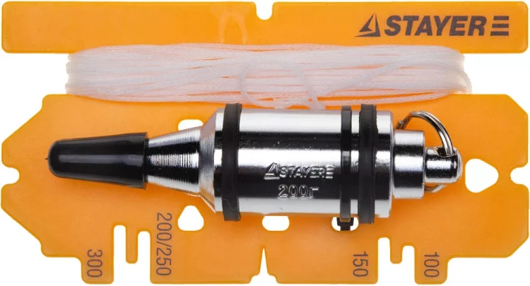 Отвес STAYER "PROFI" строительный со шнуром, с противоударными ободками, 600 г 06352-60 купить в Нефтеюганске