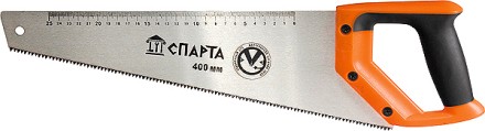 Ножовка по дереву 450 мм 7-8 TPI зуб-2D каленый зуб линейка двухкомпонентная рукоятка SPARTA 235025 купить в Нефтеюганске