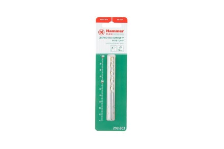 Сверло по камню HAMMER Ф6х100мм (DR CR 6,0мм*100/60мм) купить в Нефтеюганске