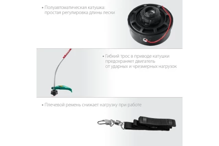 ЗУБР 1300 Вт, ш/с 38 см, сетевой триммер (ТСВ-38-1300) купить в Нефтеюганске