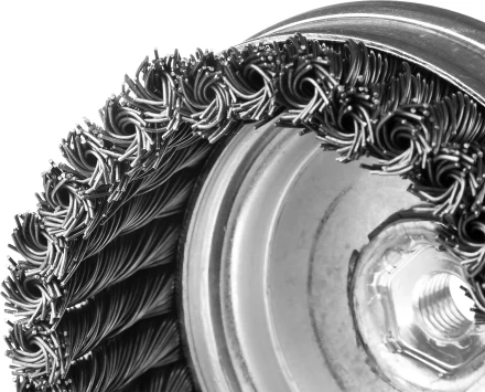 ЗУБР &quot;ПРОФЕССИОНАЛ&quot;. Щетка чашечная для УШМ, плетеные пучки стальной проволоки 0,5мм, 120ммхМ14 35275-120_z02 купить в Нефтеюганске