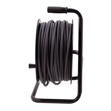 Удлинитель силовой 50 м, 16А, тип УХ10, ПВС, усиленный, на кабельной катушке, 4 розетки без заземления Сибртех 95870 купить в Нефтеюганске