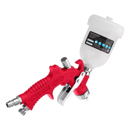 Краскораспылитель HVLP пневмат. с верхним бачком V= 0,1 л, сопло диаметром 0.8 мм// Matrix 57325 купить в Нефтеюганске