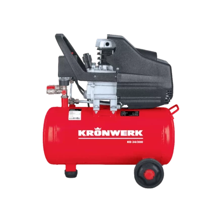 Компрессор воздушный Kronwerk KD 24/200, 1,5 кВт, 198 л/мин, 24 л, 58041 купить в Нефтеюганске