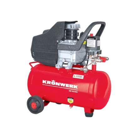 Компрессор воздушный Kronwerk KD 24/200, 1,5 кВт, 198 л/мин, 24 л, 58041 купить в Нефтеюганске