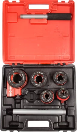 Набор ЗУБР &quot;ЭКСПЕРТ&quot; №5 резьбонарезной трубный в пластмассовом боксе, 3/8&quot; - 1 1/4&quot;, 6 предметов 28270-H5 купить в Нефтеюганске