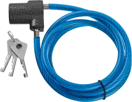 Замок тросовый, длина троса - 1260мм, дисковый механизм секрета, ВС2-6А-02 37220-6-02 купить в Нефтеюганске